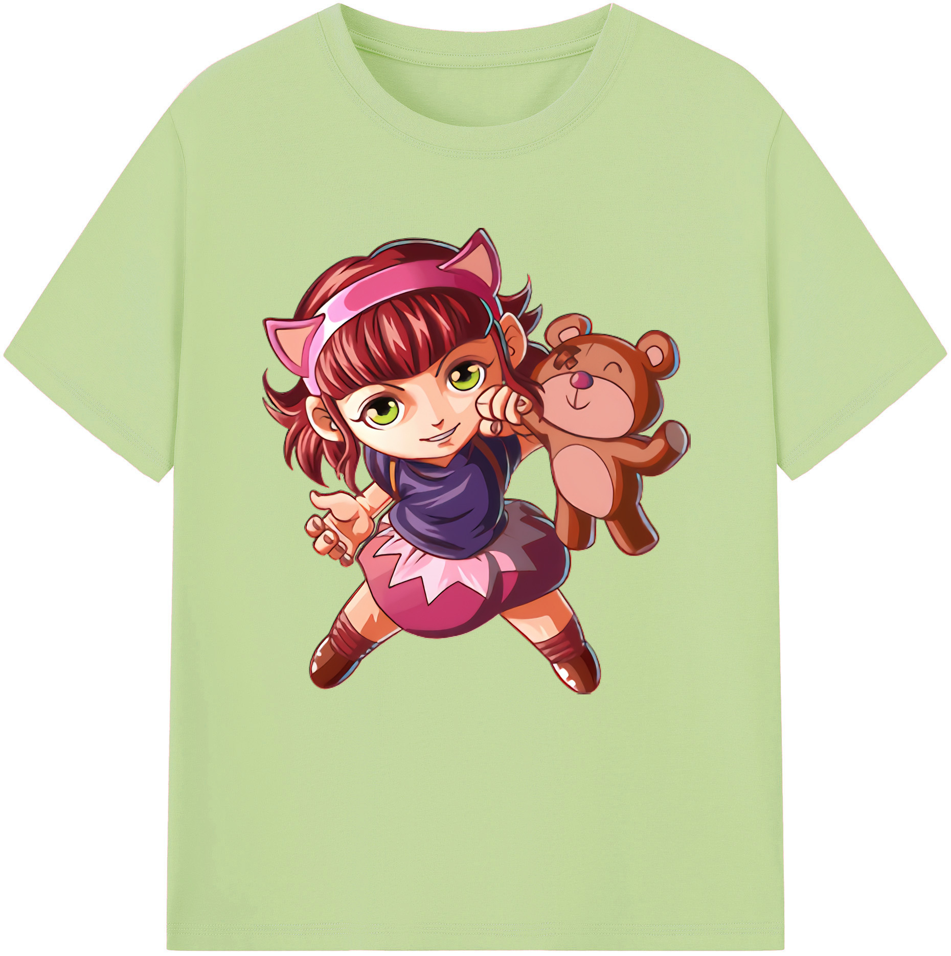 リーグ・オブ・レジェンド League of Legends LOL 綿100％半袖Tシャツ（フロントプリント）